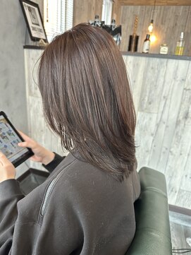 ラボ(LAB) 透明感ブラウンレイヤー（メテオ）