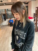 シャンプーボーイ 佐賀(SHAMPOO BOY)&nbsp;大人可愛い韓国シースルーバング　インナーカラー