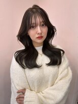 ボタン シブヤ(VOTAN SHIBUYA)&nbsp;韓国ヘア/顔まわりカット/くびれヘア/グレーベージュ