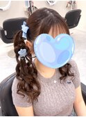 ハートツインテール【クランソア】ヘアメイク/ヘアメ/心斎橋