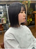 ボブロブ縮毛矯正ストレートパーマツヤ髪スタイル黒髪髪質改善