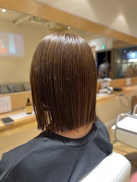 オーガニックエコ 川越(organic+eco) 20代30代40代大人ストレートボブマロンベージュ