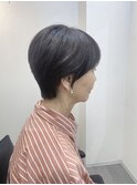【お客様スタイル】ダークグレージュ×ショートヘア