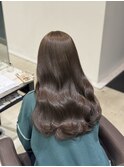 髪質改善カラー　くすみベージュ