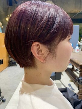 グリーン 表参道(green) 【KANA】ピンクバイオレット×ショートボブ