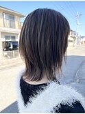 ボブ×細めハイライト