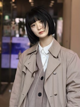 シーズ 栄(sea's) 切りっぱなしボブ×フェイスレイヤー