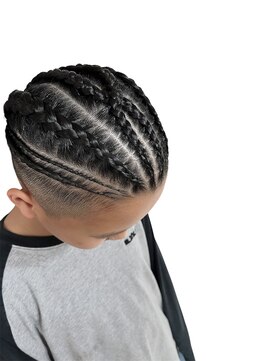 ガルボヘアー 桟橋店(garbo hair) コーンロウ デザインコーンロウ クロス 特殊セット イベントヘア