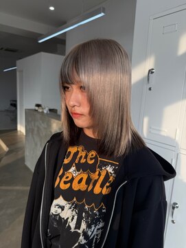 ノートエートル 西金沢(Nought etre) 20代/30代/アンブレラカラー/ホワイトベージュ/ハイトーンカラー