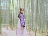 【Let's嵐山散策♪】袴《×小紋着物》＋着付け＋無料へアセット
