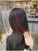 白髪染め卒業ヘア　ブリーチデザインカラー　ケアカラー