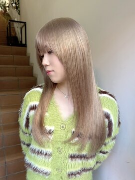 サンク 原宿 表参道(cinq) ミルクティーベージュカラーミルクティーブラウンピンクベージュ