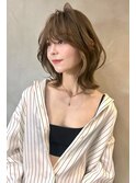 顔まわりレイヤー外ハネ韓国風ヘア髪質改善浦和ボブ