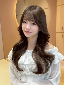 グロー オオミヤ アネックス 大宮(GLROW OMIYA ANNEX) 韓国ヘア レイヤーカット ブリーチなしダブルカラー ベージュ