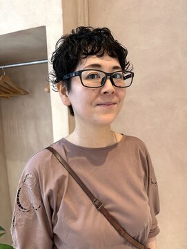 オン キャナルシティ博多前店(on) 【晴音】マッシュショートパーマ/パーマ/ショート/40代