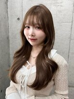 ロンドホットリップ 立川(Lond hot lip)&nbsp;オリーブグレー／韓国風巻/レイヤーカット/マロンベージュ／立川