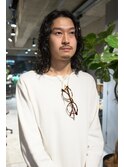 メンズロンググランジパーマ