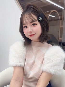 ロンドルピナス 小倉(Lond Lupinus) ミディアムレイヤーカット/似合わせカット/大人ガーリー/20代