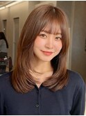 ハッシュカットミディアムレイヤーハッシュレイヤー表参道