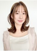 ☆ 韓国風 ミディアムレイヤー シースルーバング☆イメチェン