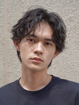 フィフス トウキョウ (fifth TOKYO) ラフな質感が◎シャドウパーマ×センターパート