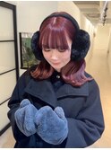 フェイスフレーミングミニウルフショートウルフ天使の羽バング
