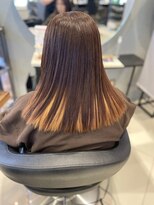 アース 南福島店(HAIR&MAKE EARTH)&nbsp;イヤリングカラーからインナーカラー