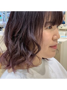 アッシュ 元住吉店(Ash) ボブ×ラベンダーピンク