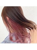 ピンクインナーカラー