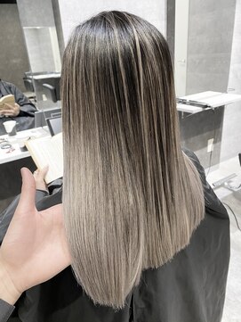 アンダーバーホワイト 鳳店(_WHITE) ☆色落ちがオレンジにならない♪エアタッチバレイヤージュ☆