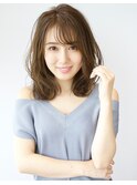 アフロート新宿【大人可愛いゆるふわミディ＋オリーブベージュ】