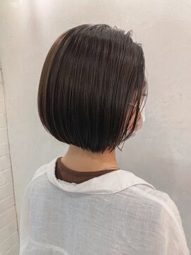 ベルビアンカ(Belle BIANCA) Belle BIANCA ダークブラウン/丸みボブ/大人ショート byマツモト