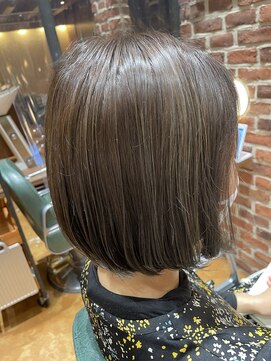 チップタップ 町田店(tip top) 白髪ぼかしハイライト×柔らかオリーブカラー