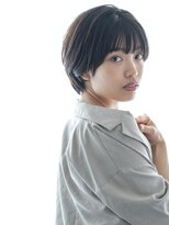 ヘアーサロン ラフリジー(Loufreasy)&nbsp;【アディクシーカラー】マッシュショートボブ抜け感暗髪アッシュ