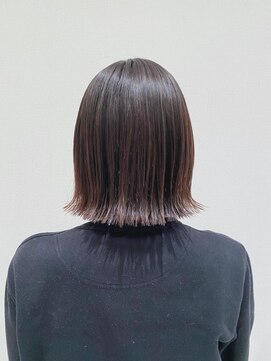 マッシュアンドマッシュアヴェダ ららぽーと福岡店(mash&mash AVEDA) 【小顔】外はね切りっぱなしボブ/20代/30代/福岡/博多/南里美咲