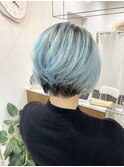 【racic】クリアミントカラー×ショートボブ