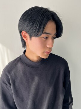 シスタ(SISTA) 【SiSTA】田中黒髪束感前下がりセンターパートツーブロック