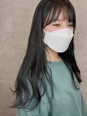 ももか_韓国風/ブルーブラック/髪質改善/透明感