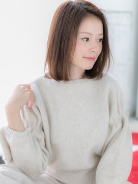 ドクターズ サロン ラブ(Dr's Salon LAB) ノーバング髪質改善サラツヤ前下がりボブf古河20代30代40代