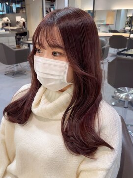 ベレーザ 渋谷(BELEZA) 2891透明感ミルクチョコレートダークアッシュ波巻きスローカラー