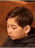 ナチュラルセンターパート【キッズカット/メンズヘア】