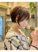 仙台美容室ショートボブ韓国風前髪サイドバング