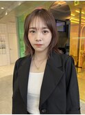 ケアブリーチダブルカラー×レッドブラウン【心斎橋】