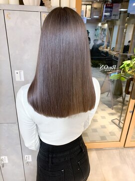 レオン(Re:ON) ダブルカラー×ミルクティーベージュ