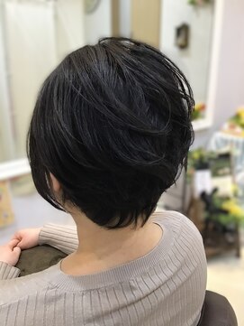 リベーヌプラス 40代50代60代 白髪染めショートレイヤー3C【リベーヌ+高橋】