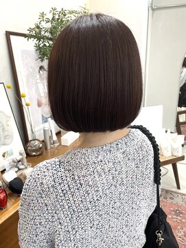 ヘアー アイス カンナ(HAIR ICI Canna) *艶髪*大人可愛い艶々ボブカット質感再整カラー