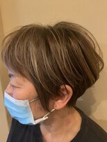 スナオ 大阪天満橋(Sunao)&nbsp;白髪ぼかしハイライト×白髪染め【大阪天満橋】