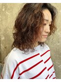 #スパイラル風ミディアムパーマ