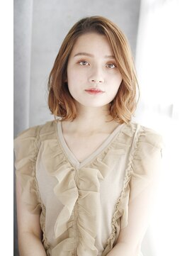 シュシュット(chouchoute) レイヤーカットウェットヘアデザインカラーオリーブベージュ/153