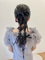 エウ(eu)&nbsp;ツインポニー×リボン/お呼ばれヘア